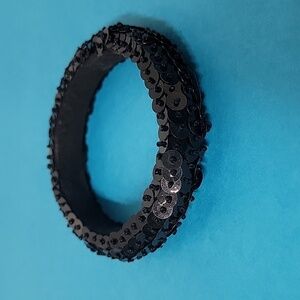 Sequin Beaded Embellished Bangle Bracelet